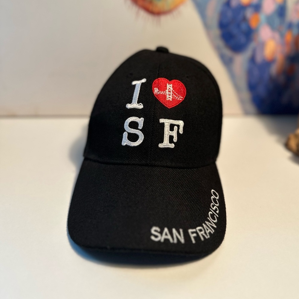 Adults I love San Francisco Black Baseball Hat